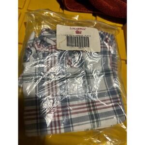 Longaberger Remembrance weekender Basket Liner market plaid Fabric NEW